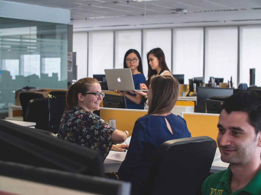 Professional women executives in an office
